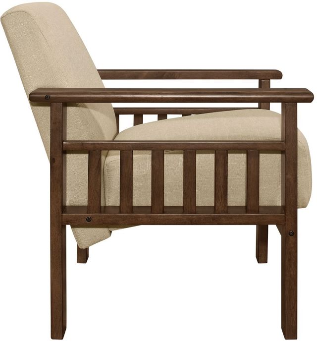 Mazin Furniture Helena Light Brown Upholstered Storage Accent Chair-2