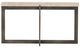 Bernhardt Hathaway White Cocktail Table with Oil-Rubbed Bronze Base-1