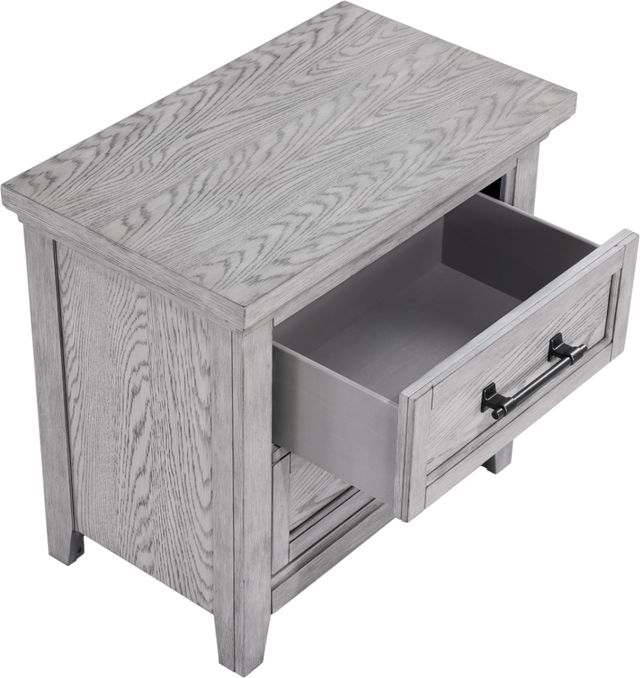 Crown Mark Beckett Light Gray Nightstand-3