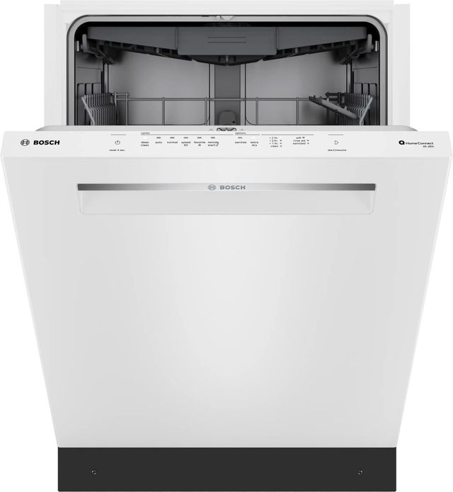 Bosch® 300 Series 24" White Top Control Built-in Dishwasher-2