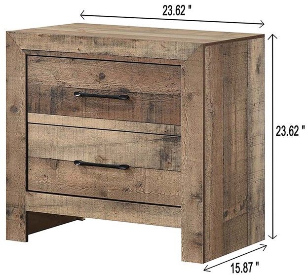 Crown Mark Elmer Natural Nightstand-2