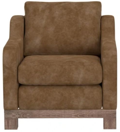 International Furniture Direct Samba Cognac Arm Chair-2