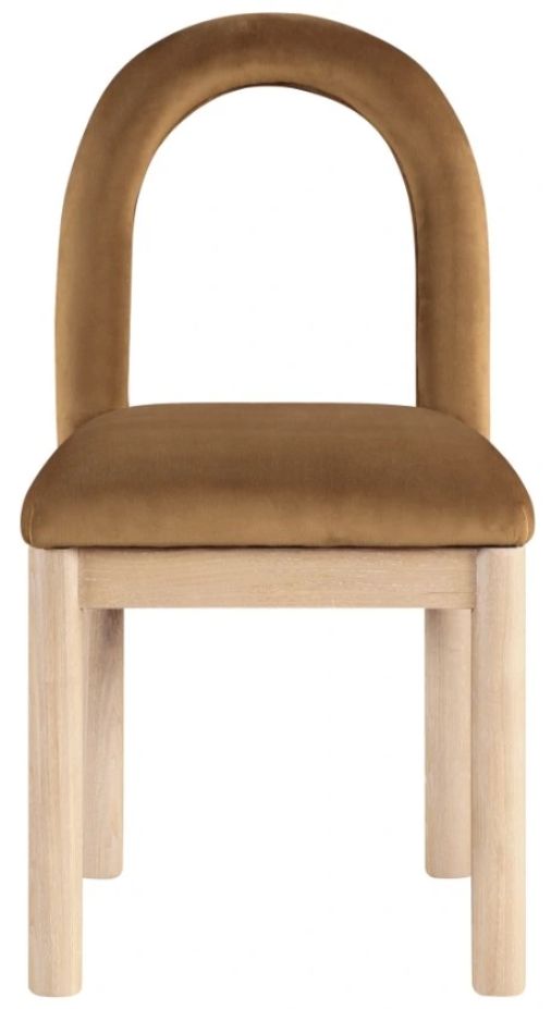 Meridian Furniture Conrad Saddle/Natural Upholstered Dining Chair-1