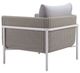 Zuo® Modern Frais Gray/White Aluminum Fabric Outdoor Accent Chair-4