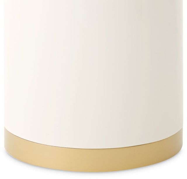 Michael Amini® Gineverra Ivory Gold End Table-4
