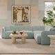 TOV Furniture Travie 5-Piece Sea Blue L-Shape Modular Sectional-1