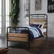 ACME Furniture Adams Antique Oak/Black Twin Youth Panel Bed-1