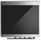 Ilve® Majestic III 30" Graphite Matte Pro Style Induction Range with Solid Door and Burnished Trim-4