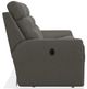 La-Z-Boy® Soren Pewter Leather Reclining Loveseat-2