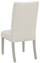 Fairfield® Customizable Entree Dining Concave Tall Back Dining Side Chair with Sheer Dove Legs and Buttons Back-1