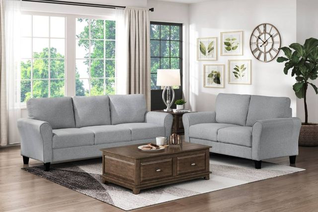 Homelegance® Ellery Dark Gray Loveseat-1