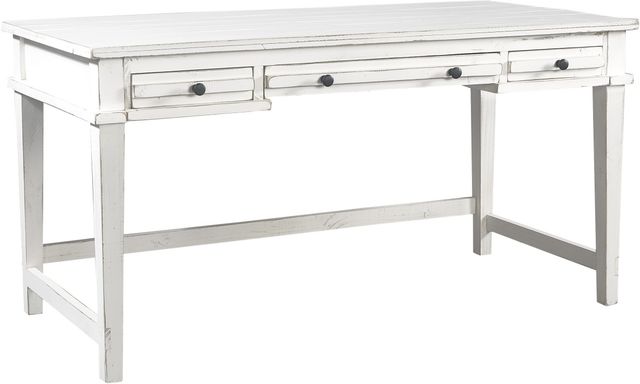 aspenhome® Reeds Farm Weathered White Writing Desk-0