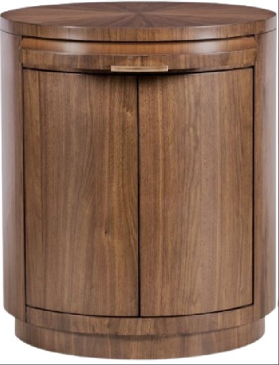 Hooker® Furniture Eleana Light Caramel Round Nightstand-1
