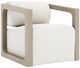 Bernhardt Leilani Bernhardt Exteriors Sea Oat/White Fabric/Wooden Outdoor Swivel Chair-0