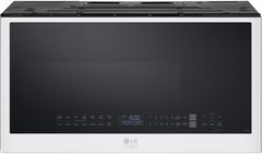 Four à micro-ondes à hotte intégrée de 30 po LG Studio® de 2.0 pi³ - Essence blanc