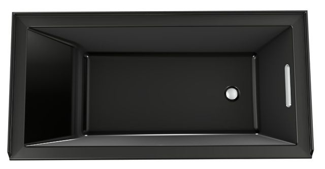 KOHLER® Underscore® Black 60" x 30" Alcove Bath with Bask® Heated Surface - Right Drain-2