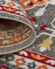Feizy Foster Gray/Orange 5' x 8' Rug-2