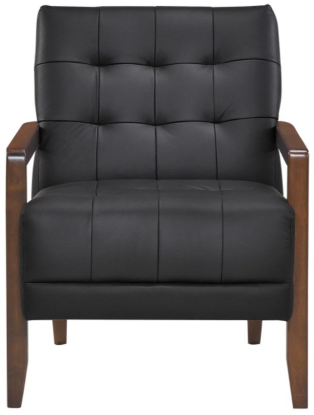 Homelegance® Crafton Black/Espresso Accent Chair-2