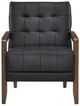 Homelegance® Crafton Black/Espresso Accent Chair-2