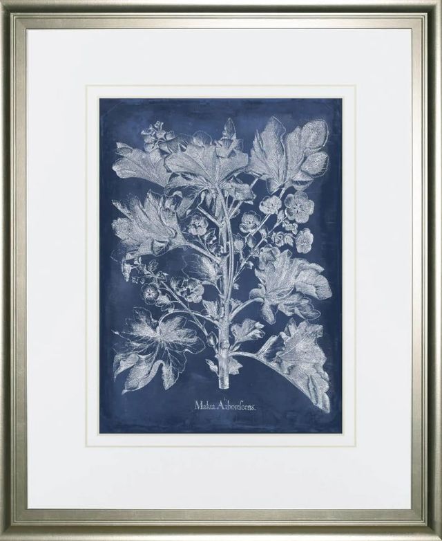 Classy Art Besler Leaves in Indigo I By Vision Studio Wall Art-0