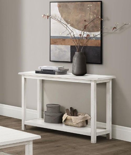 Coaster® Payne White Entryway Sofa Console Table-1