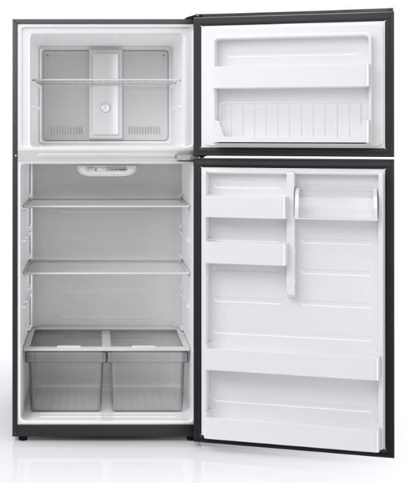 Midea® 30 in. 18.0 Cu. Ft. Black Top Freezer Refrigerator-2