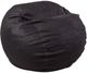 CordaRoy's® Original Black Faux Leather Queen Bean Bag Chair-0