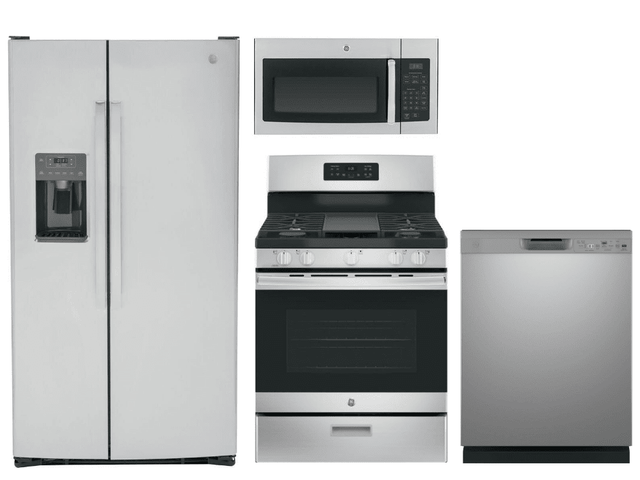 GE® 4 Piece Stainless Steel Kitchen Package-0