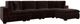 Coaster® Lakeview 5-Piece Dark Chocolate Modular Sectional-0