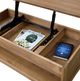 Country Classic Collection Customizable Farmstead Lift-Top Coffee Table-2