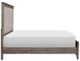 Homelegance® Newell Gray/Oak Eastern King Upholstered Panel Bed-2