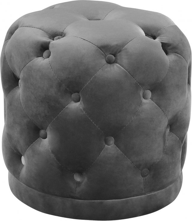 Meridian Furniture Harper Grey Velvet Stool-0