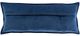 Surya Cotton Velvet Navy 12"x30" Toss Pillow with Down Insert-1