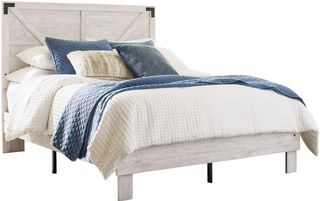 Signature Design by Ashley® Shawburn Dark Charcoal Gray/White Full Platform Bed