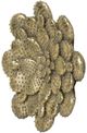 A & B Home Gold Succulent Wall Plaque-1
