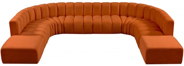 Meridian Furniture Arc 10-Piece Cognac Sectional-1