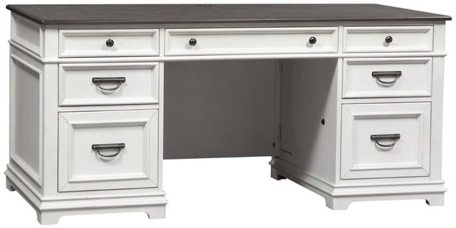 Liberty Furniture Allyson Park Charcoal/Wirebrushed White Credenza-0