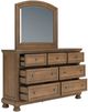 Signature Design by Ashley® Vandenmore Medium Brown Dresser and Mirror-2