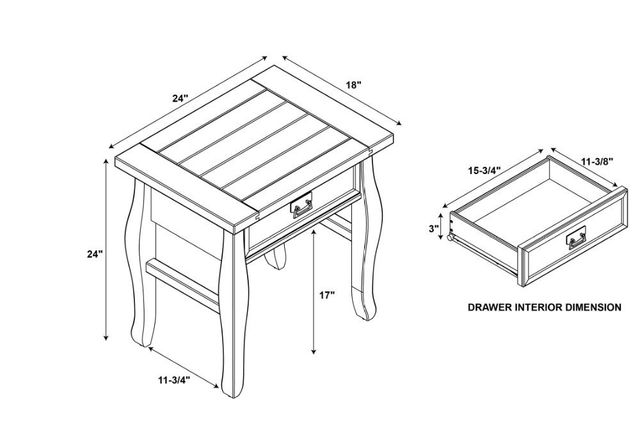 Linon Rio Grand Espresso End Table -3