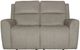 Flexsteel® Taylor Fog Gray Power Reclining Loveseat with Power Headrest-1