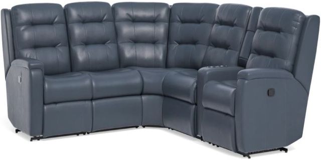 Flexsteel® Arlo Blue Reclining Sectional-2
