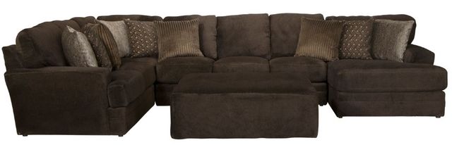 Jackson Furniture Mammoth 4-Piece Chocolate Right Side Facing U-Shape Chaise Sectional Set-3