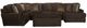 Jackson Furniture Mammoth 4-Piece Chocolate Right Side Facing U-Shape Chaise Sectional Set-3