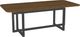 Amisco Customizable Ezra 84" Rectangular Dining Table with Radius Corners and 1" Walnut Veneer Top-0