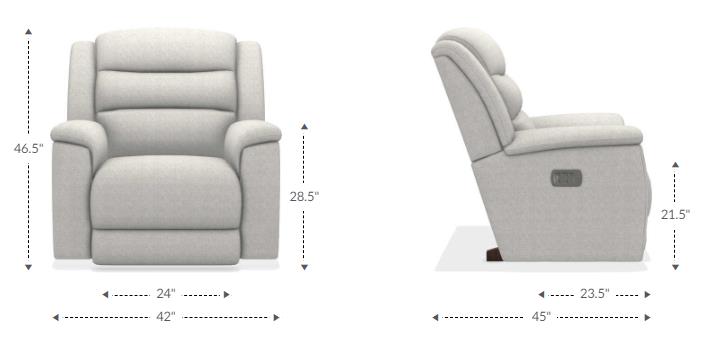La-Z-Boy® Redwood Godiva Power Rocking Recliner with