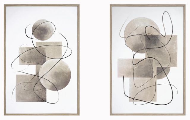Classy Art 2-Piece Style 22 Hand Painted Wall Art Set-0