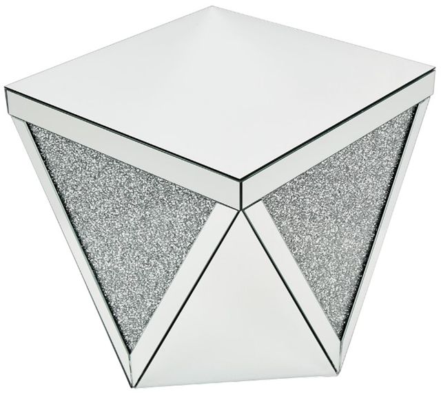 Michael Amini® Montreal Mirrored/Silver End Table-3