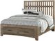Vaughan-Bassett Cottage Too Saddle Grey King Storage Footboard-2