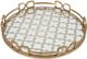 A & B Home Valentina Gold Medium Decorative Tray-0