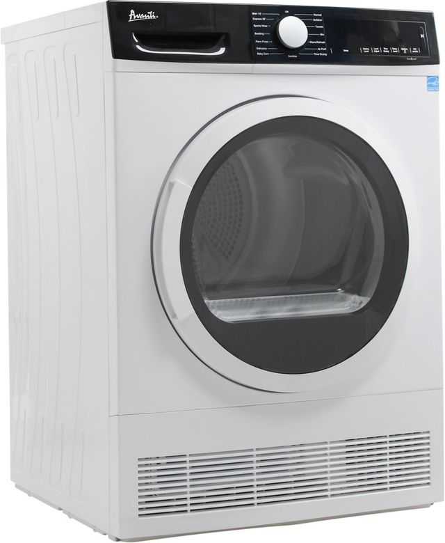 Avanti® 4.0 Cu. Ft. White Front Load Ventless Electric Dryer-3